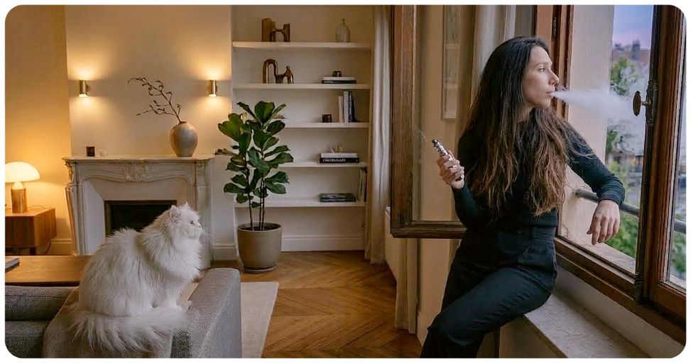 chat vapotage passif